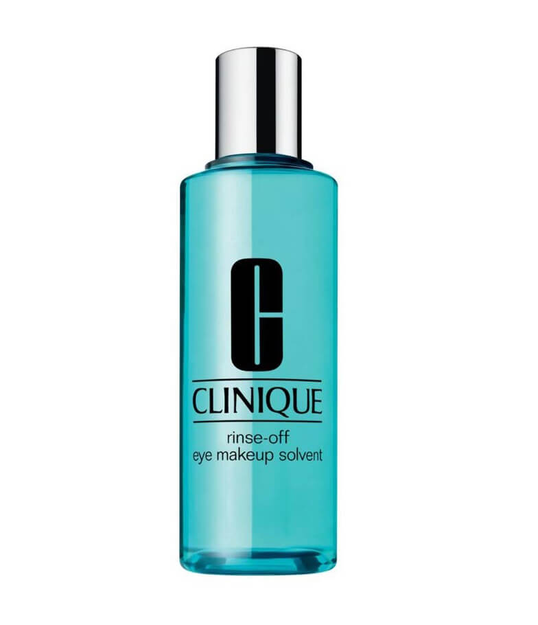 Clinique Rinse-Off Eye Makeup Solvent 60 ml ผลิตภัณฑ์ทำความสะอาดเครื่องสำอางชนิด oil free ไม่ระคายเคืองต่อผิวตา เป็นทางเลือกที่เหมาะใช้กับคนที่ใส่คอนแทคเลนส์ และเมคอัพแบบเบาๆ แค่ปาดออกเบาๆครั้งเดียวก็สะอาดแล้ว ใช้ล้างคราบลิปสติกได้ง่ายด้วย ไม่ระคายเคือง ไม่ทำให้แสบตาหรือแสบปาก