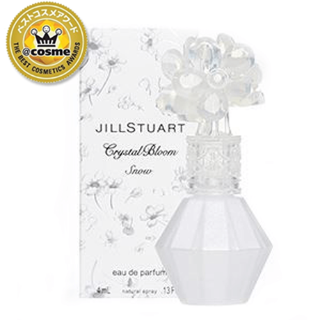 JILL STUART Crystal Bloom Snow Eau De Parfum 4 ml.น้ำหอม ที่แสนบริสุทธิ์ที่ได้รับการรังสรรค์ขึ้นจากมวลดอกไม้นานาพันธุ์ ให้กลิ่นสะอาดของดอกไม้