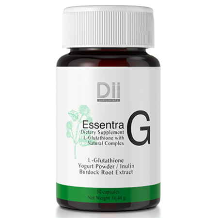 Dii Supplement Essentra G 30Capsules กลูต้าคุณหมอและสารสกัดจากธรรมชาติ ช่วยให้ผิวพรรณสว่างใส สุขภาพดี ซ่อมแซมและฟื้นฟูร่างกาย
